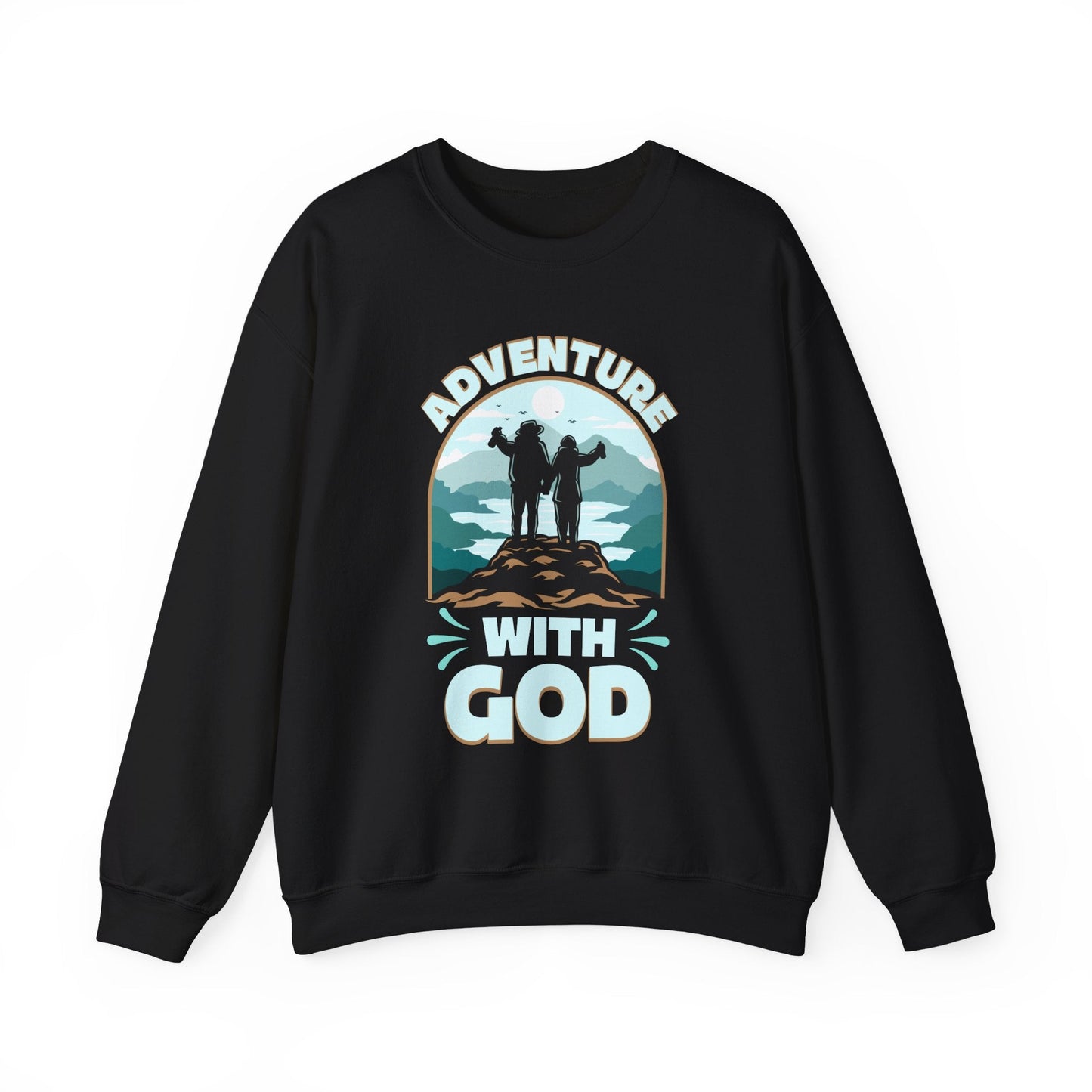 Adventure with God Sweatshirt – Cozy Faith - Inspired Crewneck for Christian Explorers - Scripture on Wears