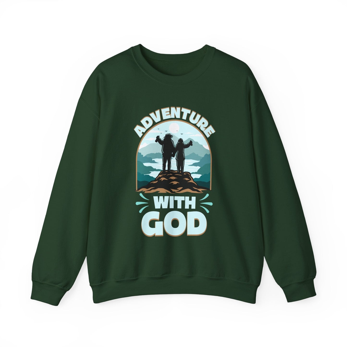 Adventure with God Sweatshirt – Cozy Faith - Inspired Crewneck for Christian Explorers - Scripture on Wears