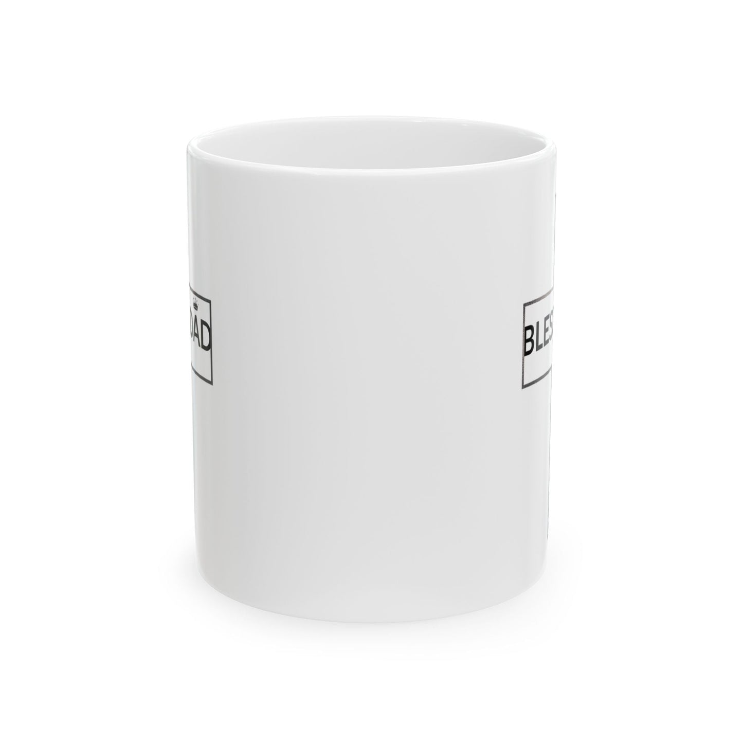 Blessed Dad Cross Mug – Daily Encouragement for Faithful Fathers - Scripture on Wears