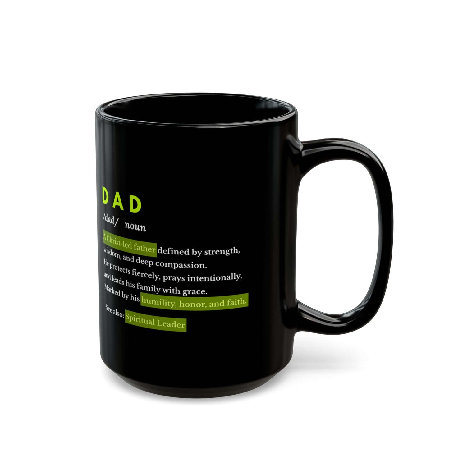 DAD Dictionary Mug – Spiritual Dad Gift for Father’s Day - Scripture on Wears