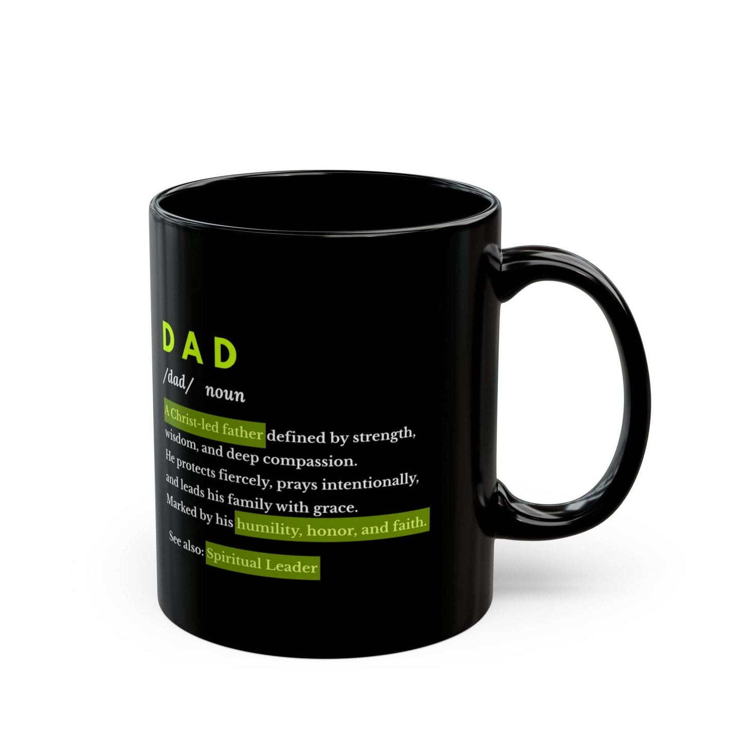 DAD Dictionary Mug – Spiritual Dad Gift for Father’s Day - Scripture on Wears