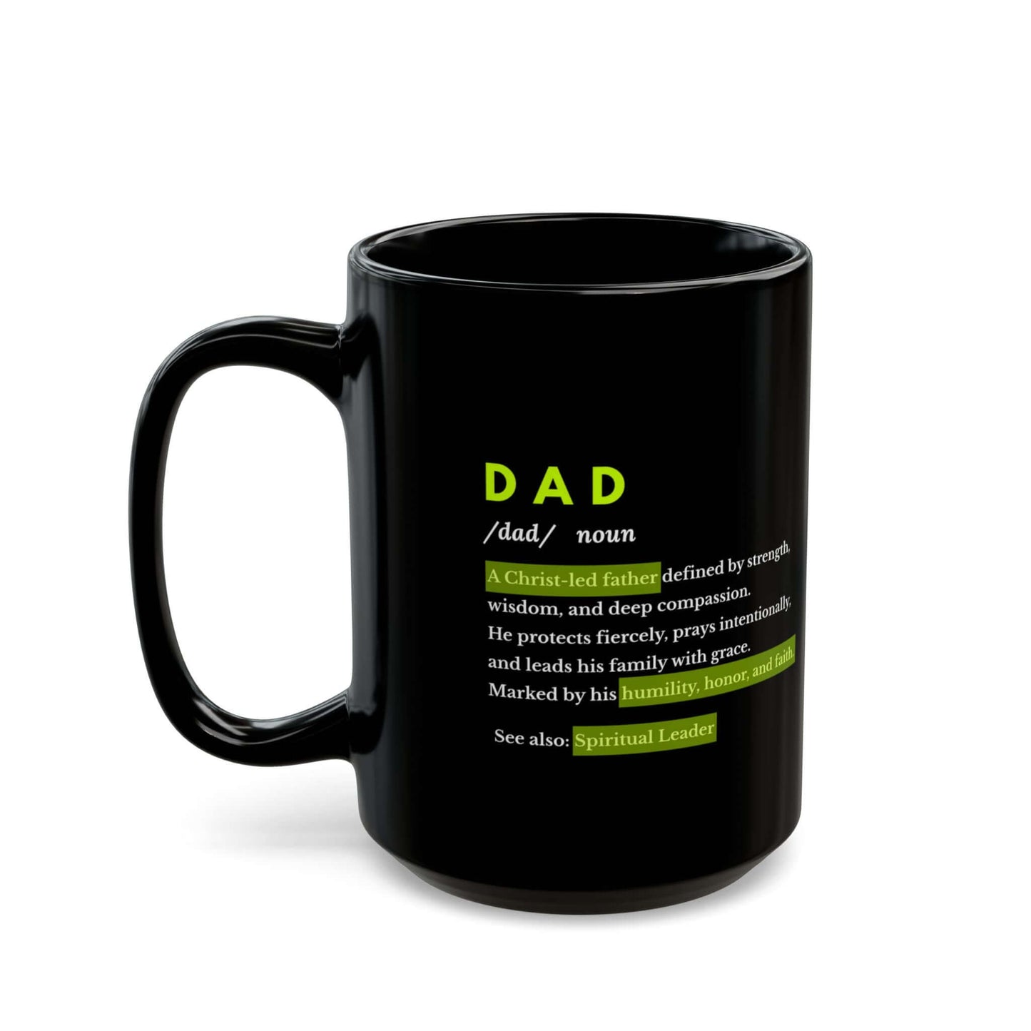 DAD Dictionary Mug – Spiritual Dad Gift for Father’s Day - Scripture on Wears