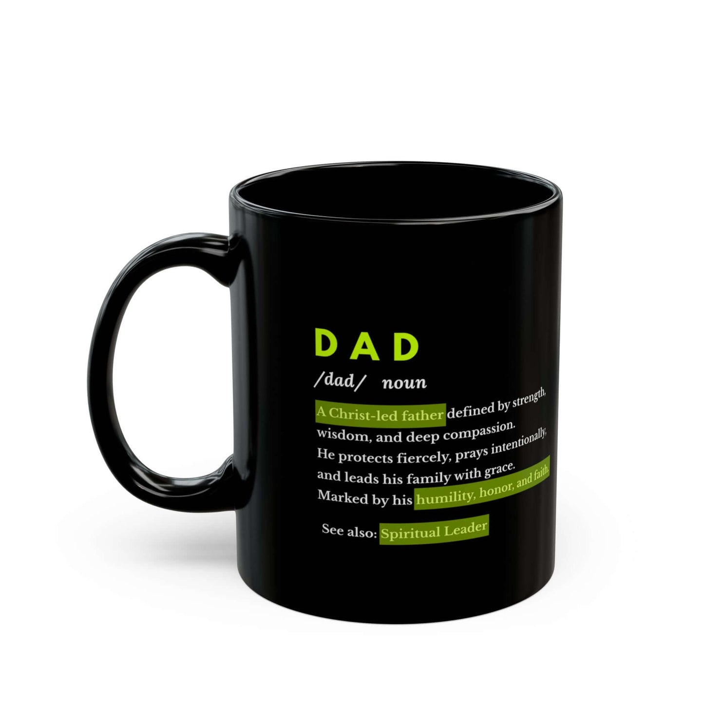 DAD Dictionary Mug – Spiritual Dad Gift for Father’s Day - Scripture on Wears
