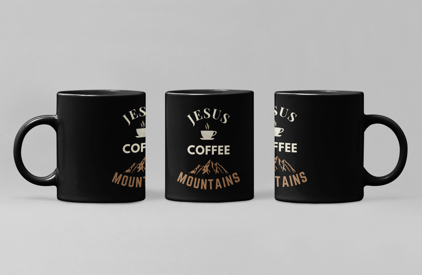 Jesus, Coffee, Mountains Mug - Scripture on Wears