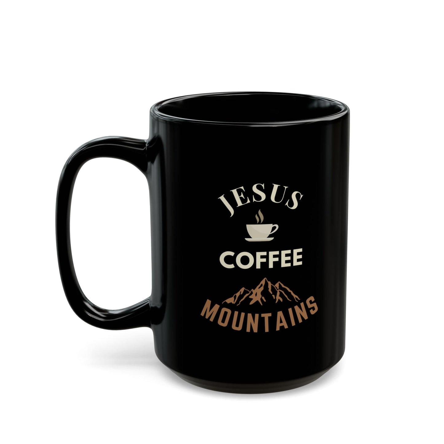 Jesus, Coffee, Mountains Mug - Scripture on Wears