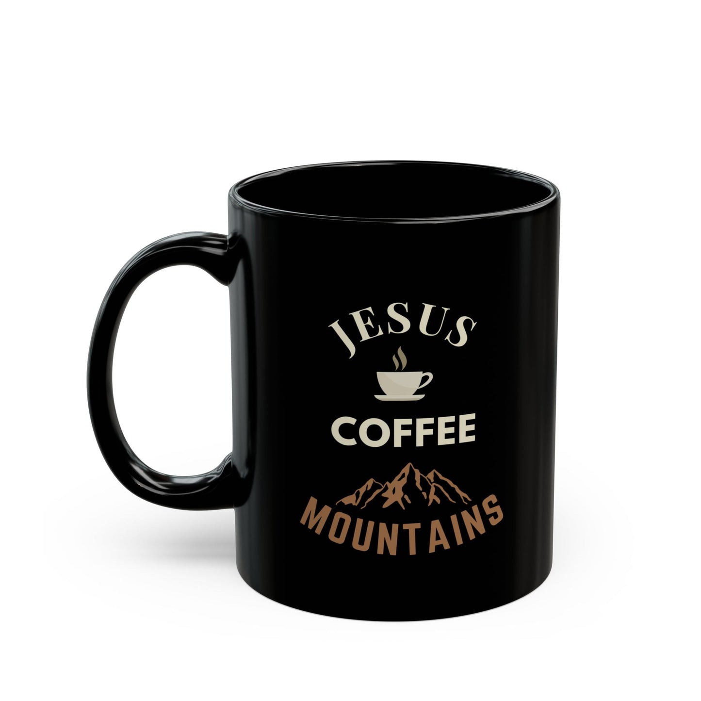 Jesus, Coffee, Mountains Mug - Scripture on Wears