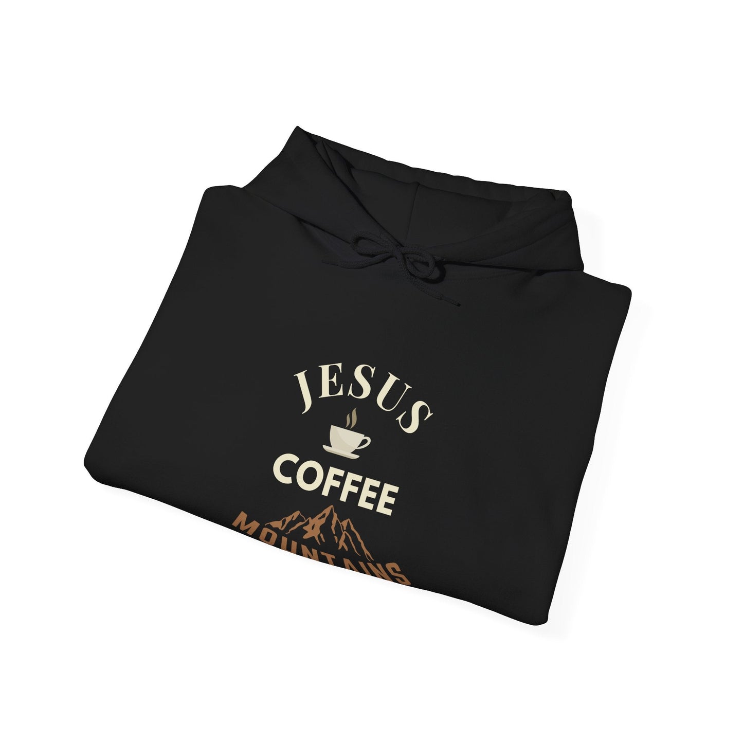 Jesus, Coffee, Mountains Unisex Hoodie - Scripture on Wears