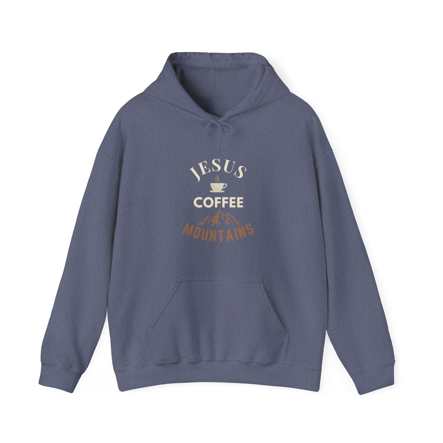 Jesus, Coffee, Mountains Unisex Hoodie - Scripture on Wears