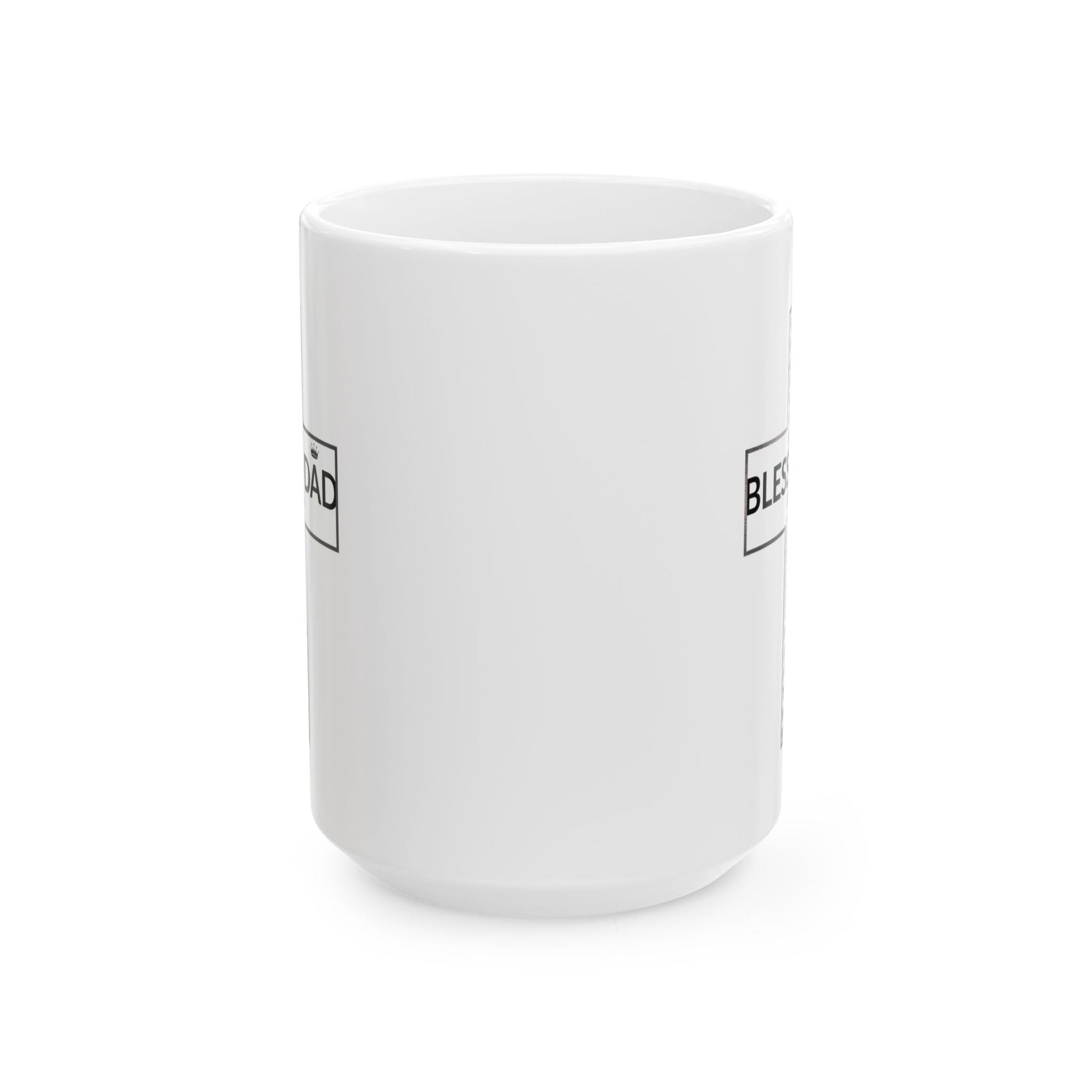 Blessed Dad Cross Mug – Daily Encouragement for Faithful Fathers - Scripture on Wears
