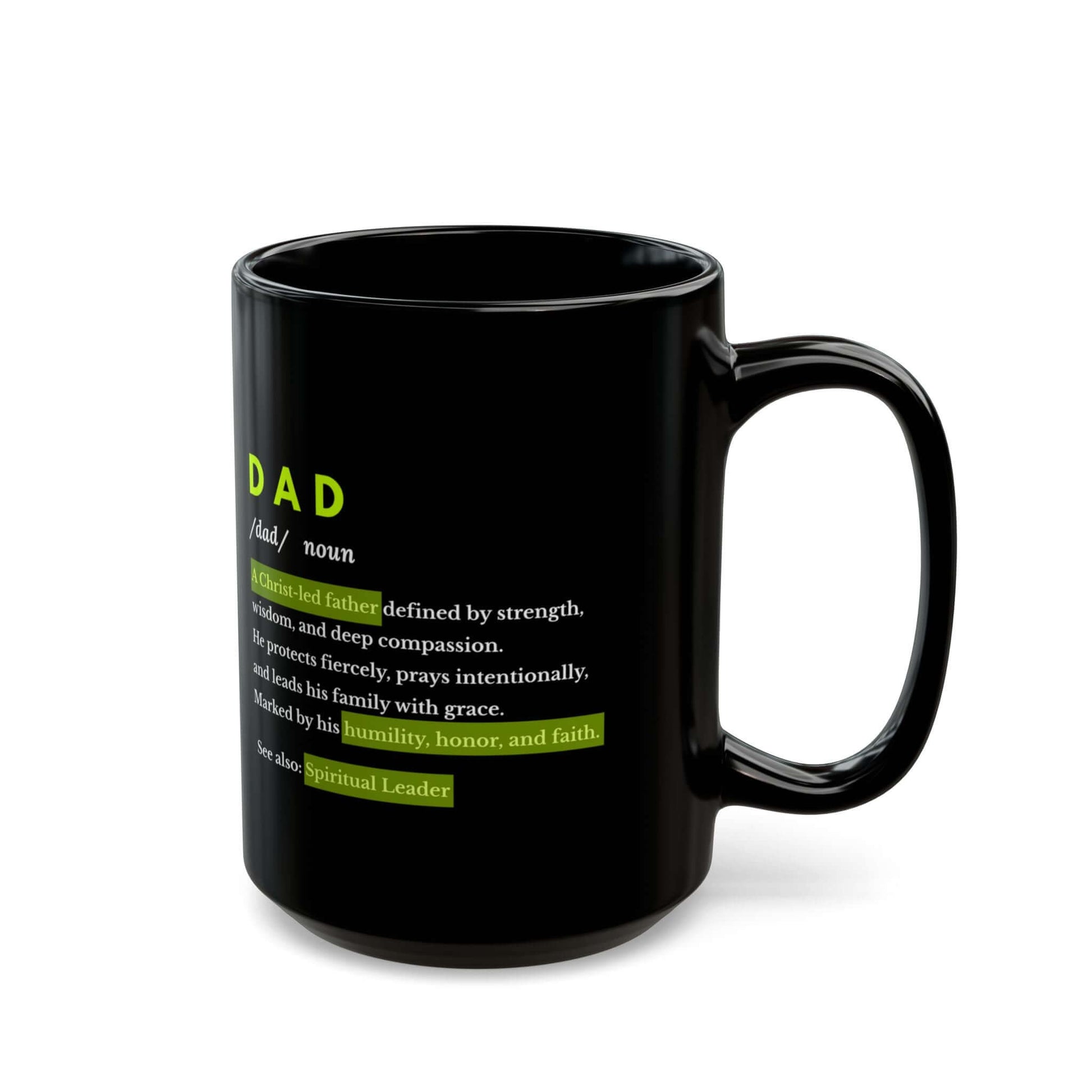 DAD Dictionary Mug – Spiritual Dad Gift for Father’s Day - Scripture on Wears