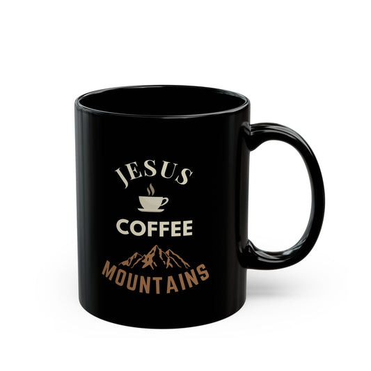 Jesus, Coffee, Mountains Mug - Scripture on Wears